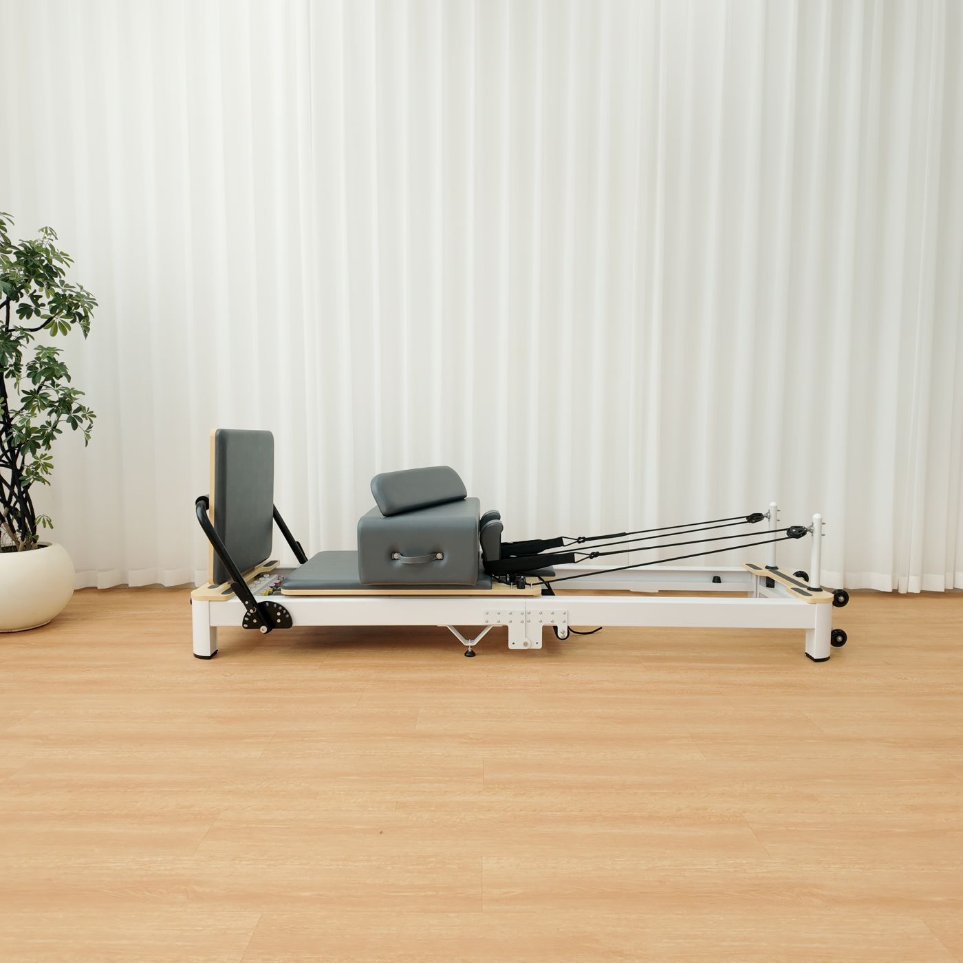 The reformer unfolded, side view.